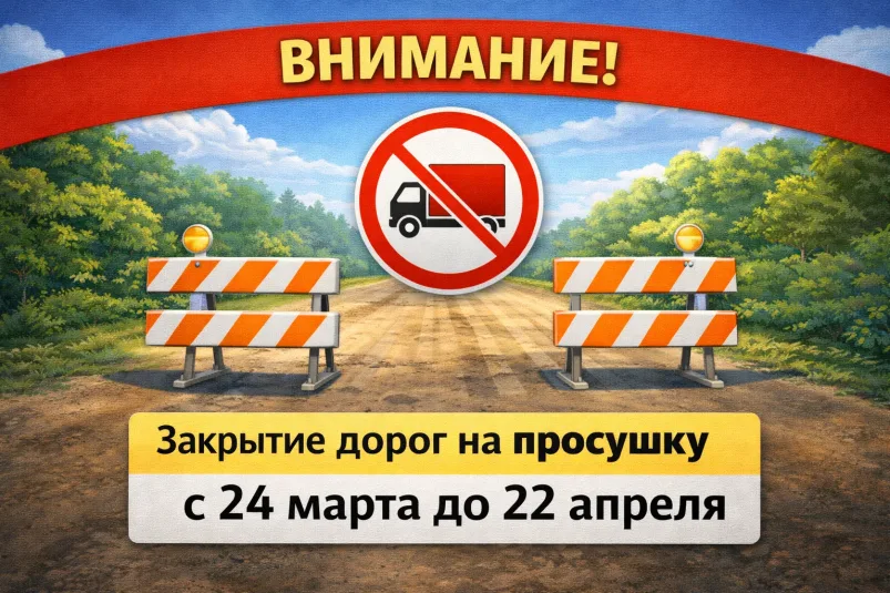 Просушка дорог в поселке